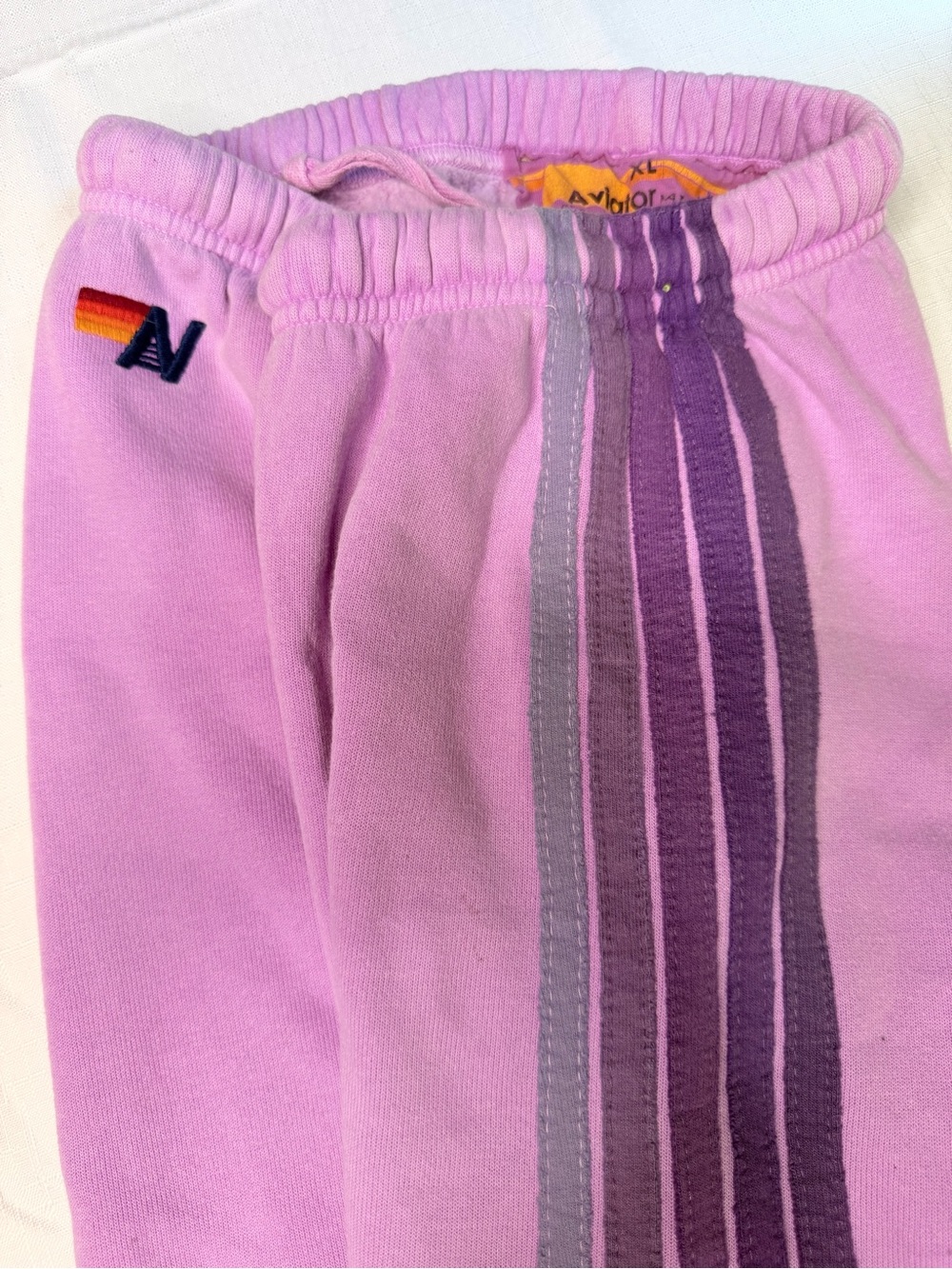 Aviator Nation Lavender Stripe Sweatpants
